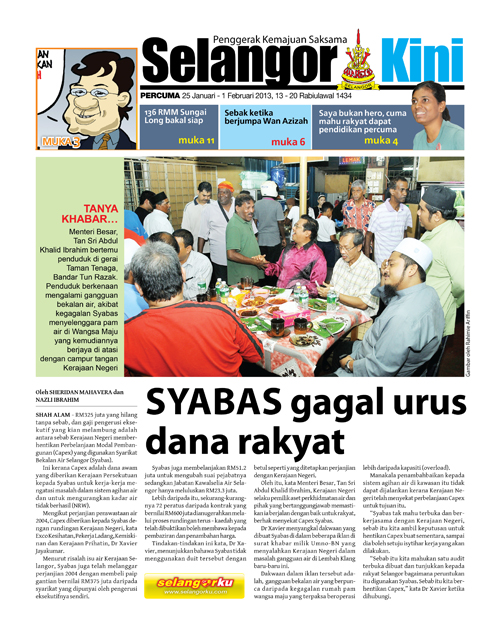 Cover Selangorkini Februari 1 - 2013