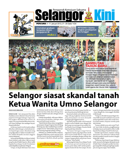 Cover Selangorkini Januari 2 2013