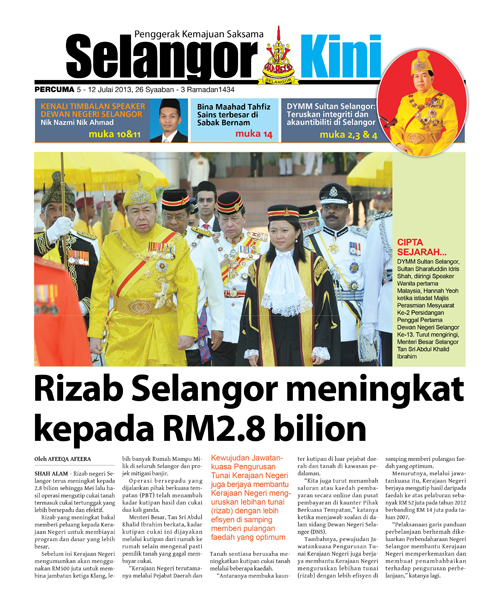 Cover Selangorkini Julai 2 2013