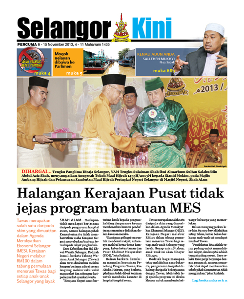 cover Selangorkini November 3 - 2013