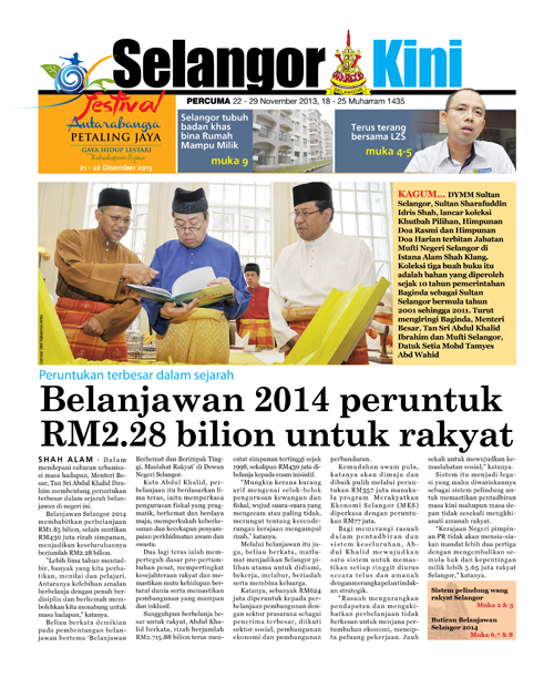 cover Selangorkini November 5 - 2013