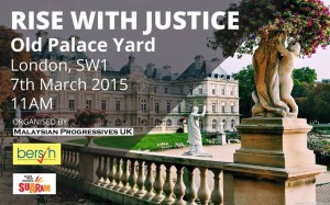 Solidariti #KitaLawan di London - Old Palace Yard