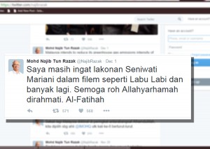 Tweet Najib