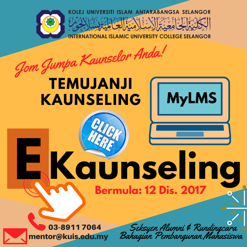 Kuis Laksana E Kaunseling Bantu Mahasiswa Memerlukan Selangorkini