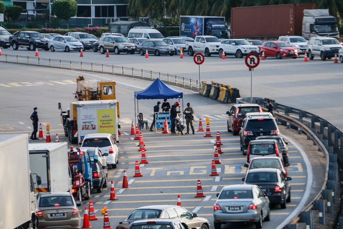 Sekatan jalan raya terkini