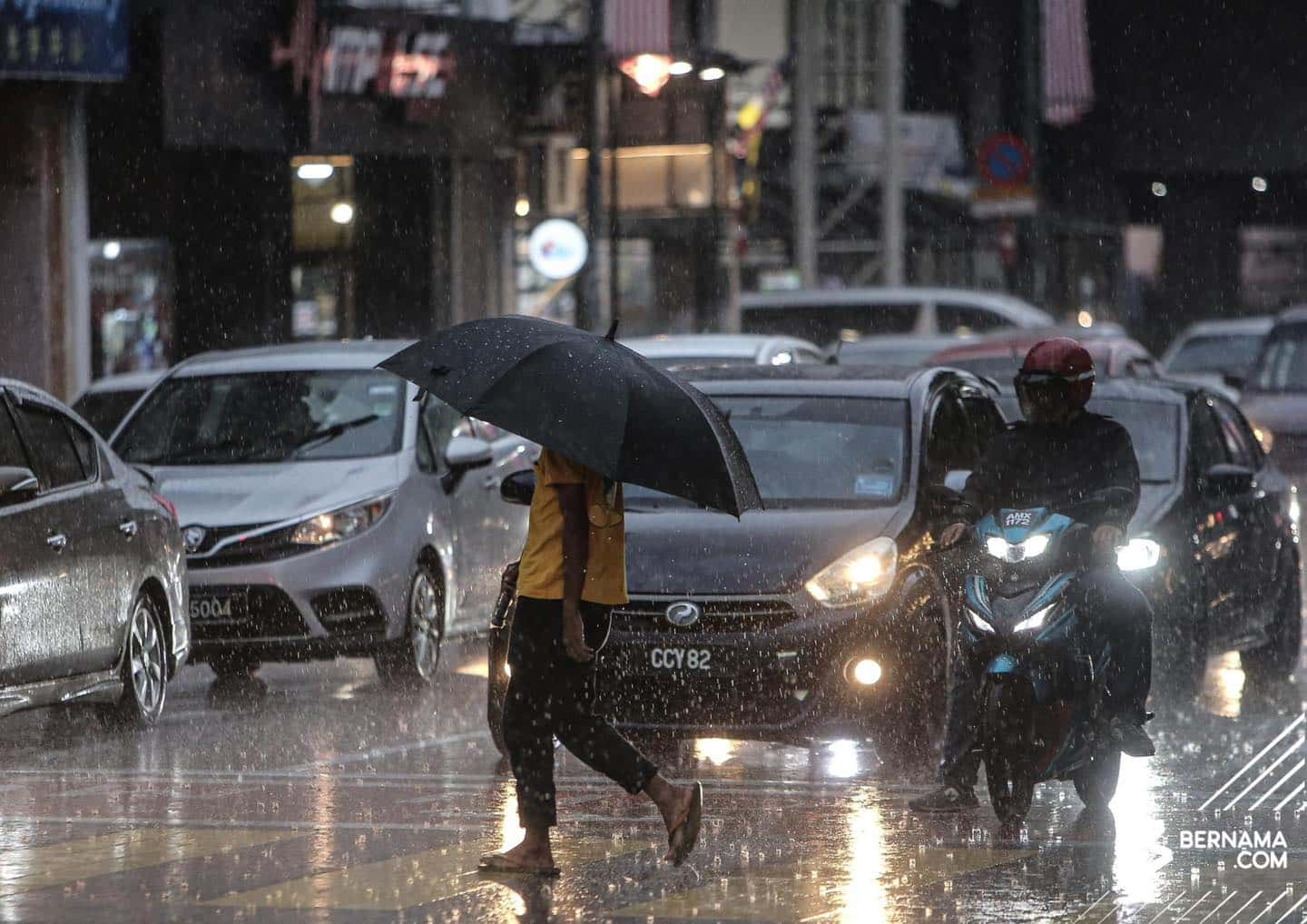 KL, Hulu Langat diramal hujan lebat hingga 9 malam