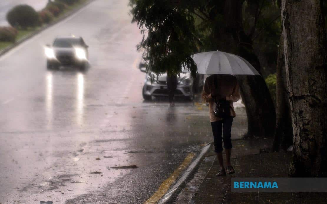 KL, tujuh daerah di Selangor diramal hujan lebat hingga 7 malam